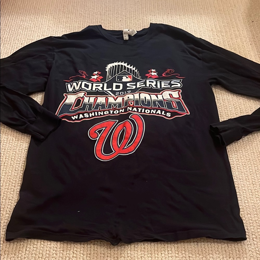 Fruit of the Loom M  Shirt World Series Washington nationals champions 2019